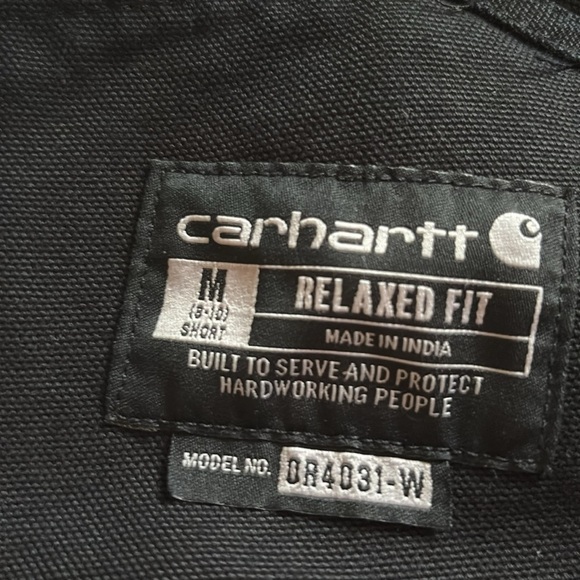 Carhartt Women's Relaxed Fit Washed Duck Insulated Bib Overall Med (8-10) SHORT - Picture 7 of 9